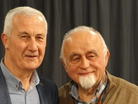 Jan Peumans en de voorzitter van Kapelle-op-den-Bos